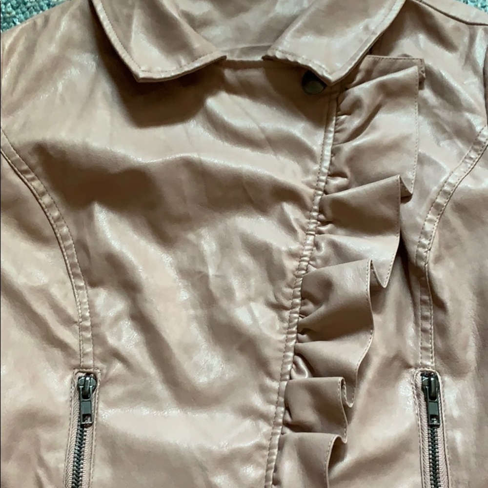 Rue 21 Ruffle front zip jacket - Picture 2 of 5